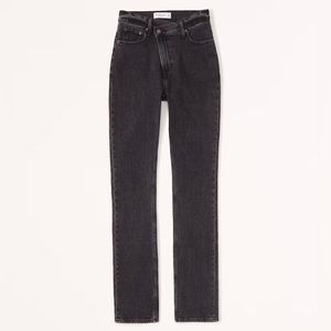 ABERCROMBIE & FITCH: ULTRA HIGH RISE 90s SLIM STRAIGHT JEAN